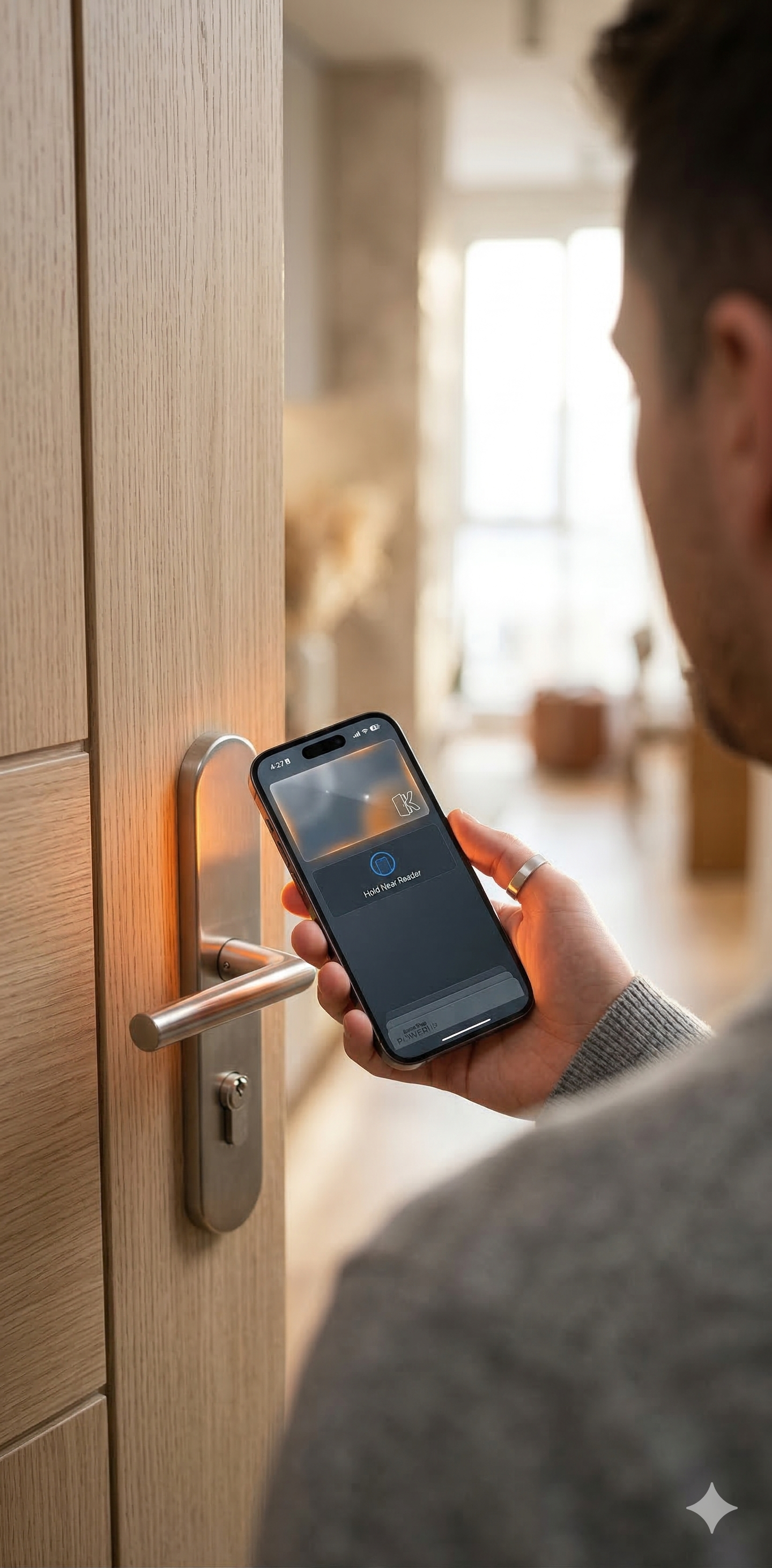 Unlocking door with phone